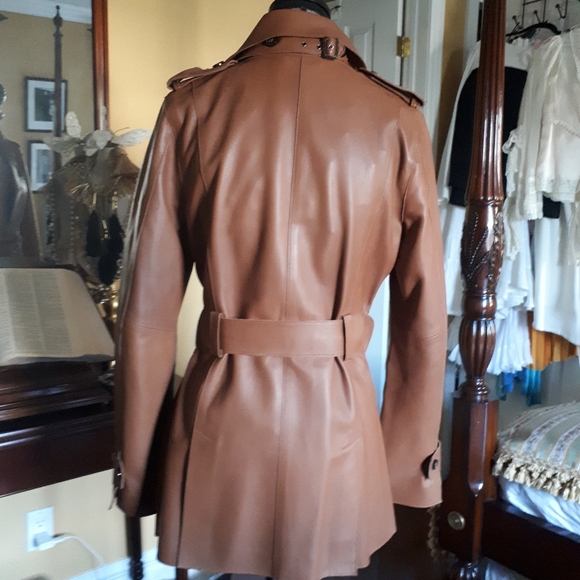 Banana Republic leather coat - Picture 10 of 11